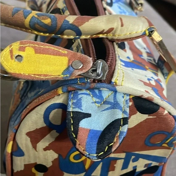 Christian Dior graffiti mini Boston barrel bag  creation of John Galliano 2000 - Picture 4 of 6